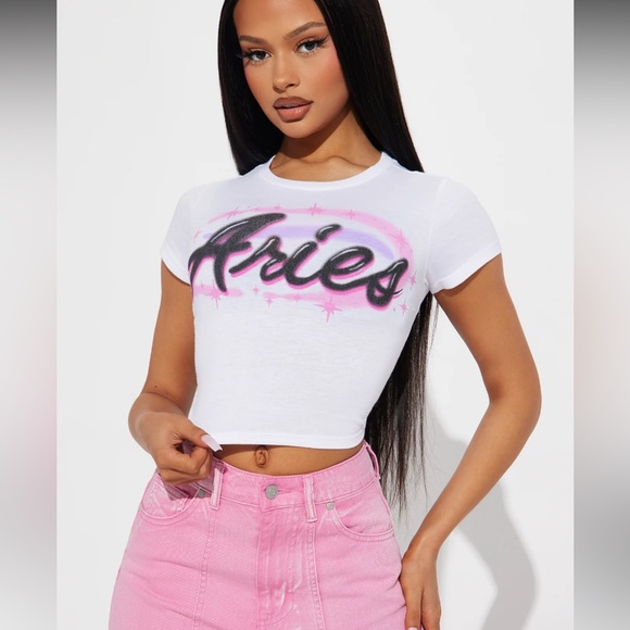 💘Aries Baby💘 Astrology Sign baby tee! NWT size Small - Picture 4 of 11